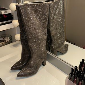 Over The Knee Rhinestone Boots